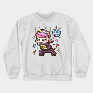 Unicorn Dancing Disco Crewneck Sweatshirt